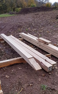 Tie beam joints and wall plate table scarfs